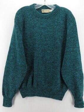 VGT Kittery Trading Post Sweater XL Wool Blend Fisherman Maine USA 90s